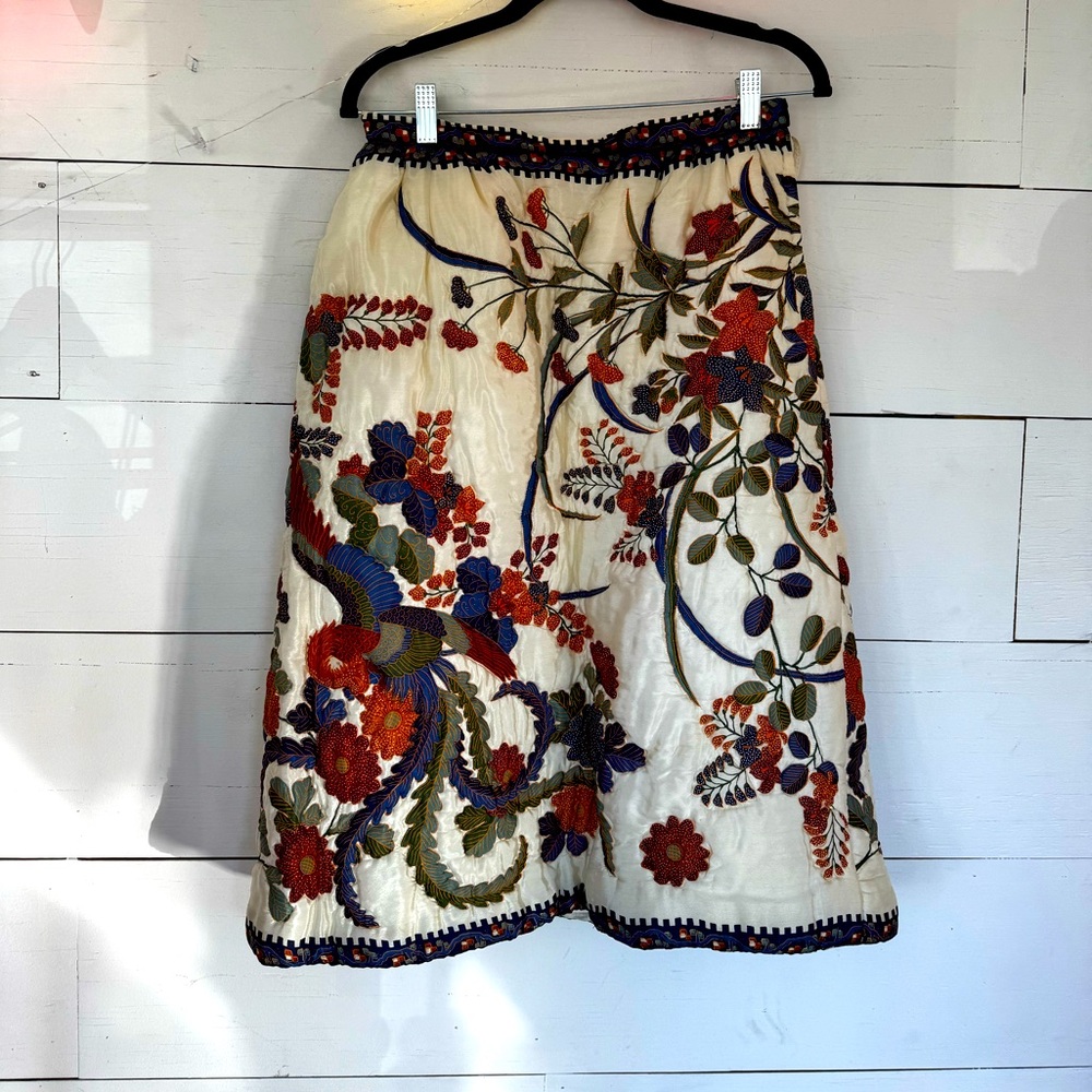 VINTAGE LA VETTA OF BEVERLY HILLS PURE SILK SKIRT - SIZE 10